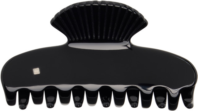 Sophie Buhai: Black Small Fan Shell Claw Clip | SSENSE