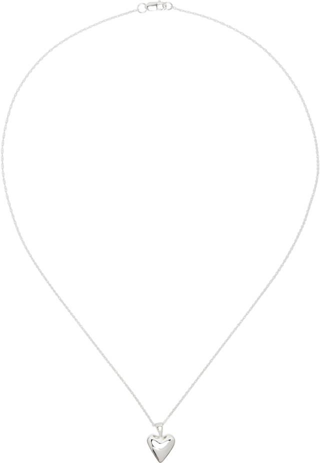 SOPHIE BUHAI ソフィーブハイ ハート ネックレス シルバー925 Sophie Buhai: Tiny Heart ペンダント ネックレス | SSENSE 日本