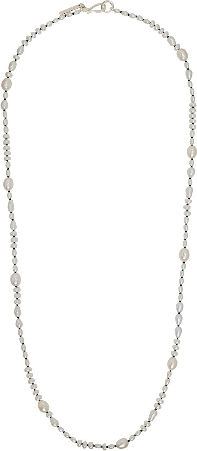 Sophie Buhai: White Pearl Mermaid 24 Necklace | SSENSE