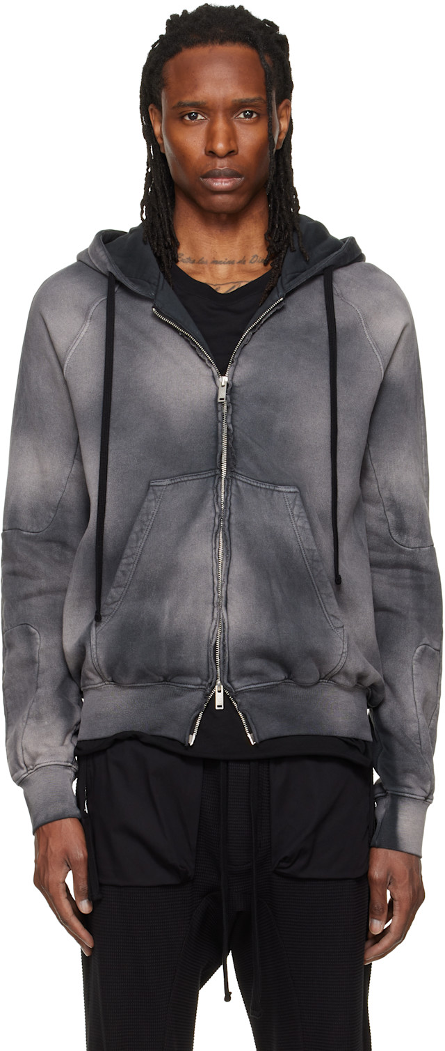thom/krom: Gray SJ 711 Hoodie | SSENSE