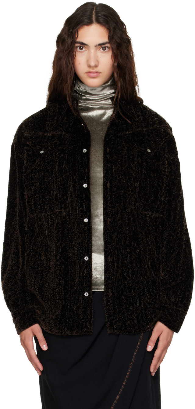 Kiko Kostadinov: Brown Weka Overshirt | SSENSE