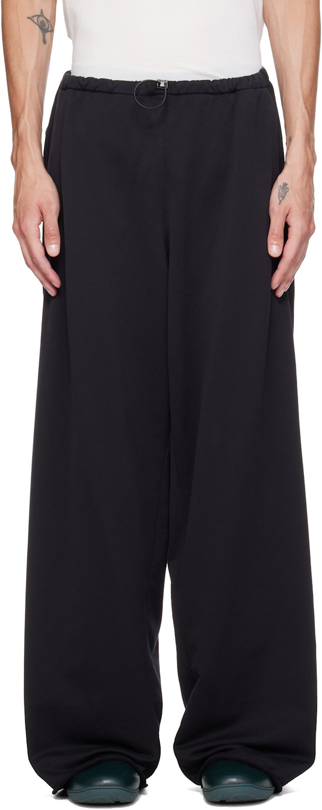 Kiko Kostadinov: Black Veleka Wide Trousers | SSENSE