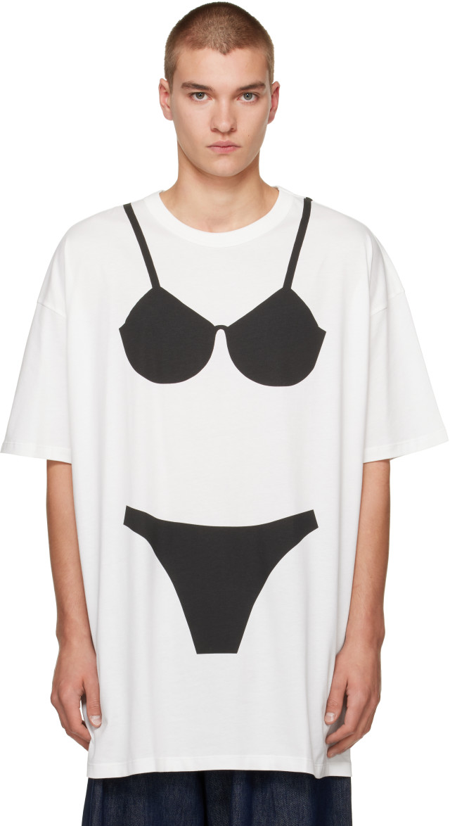 VAQUERA: ホワイト Trompe L'Oeil Tall Tシャツ | SSENSE 日本