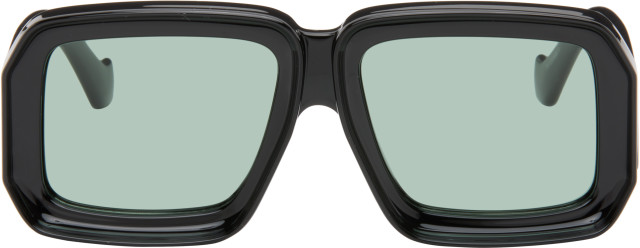 LOEWEのサングラス。 LOEWE: ブラック Signature 'Dive In Mask' サングラス | SSENSE 日本