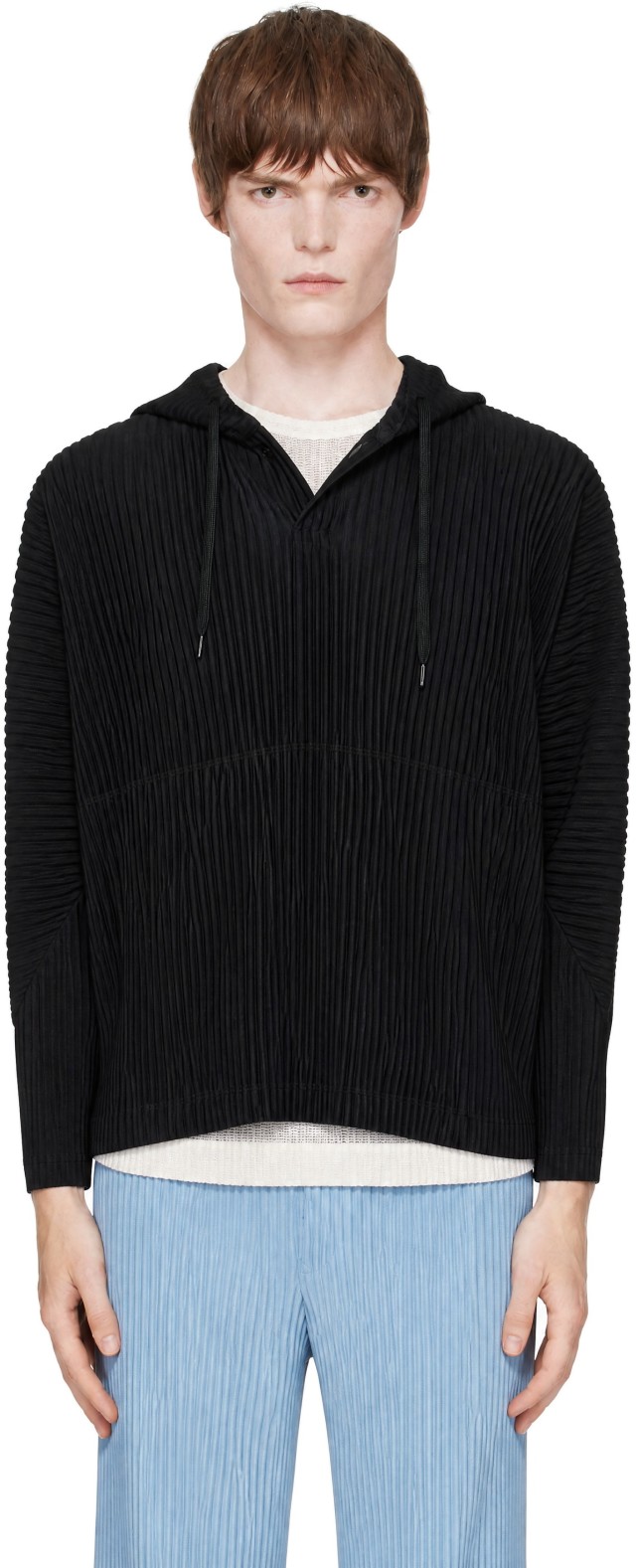 HOMME PLISSÉ ISSEY MIYAKE: Black Monthly Colors October Hoodie
