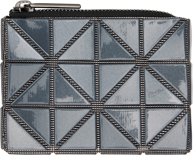 BAO BAO ISSEY MIYAKE: Black Cassette Card Holder | SSENSE