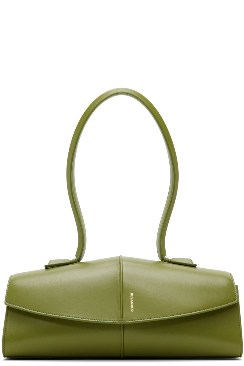 JIL SANDER+ オリーブグリーン ドラムバッグ jil-sander-green-linea-
